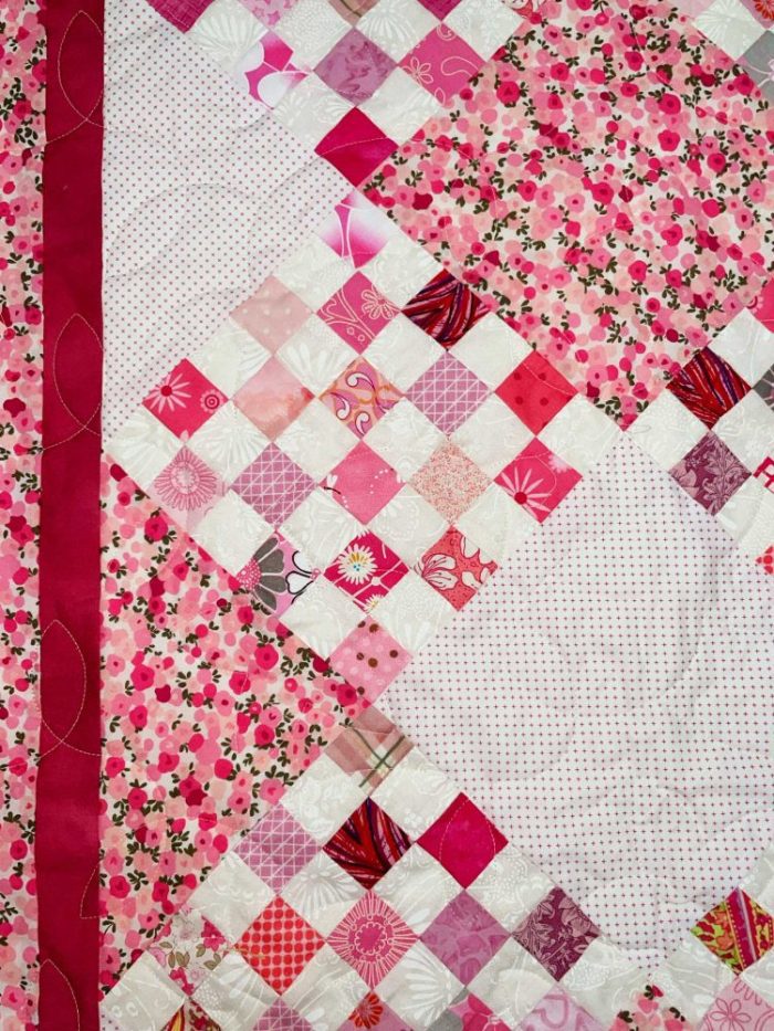 Pink Checkerboard Quilt - Image 6