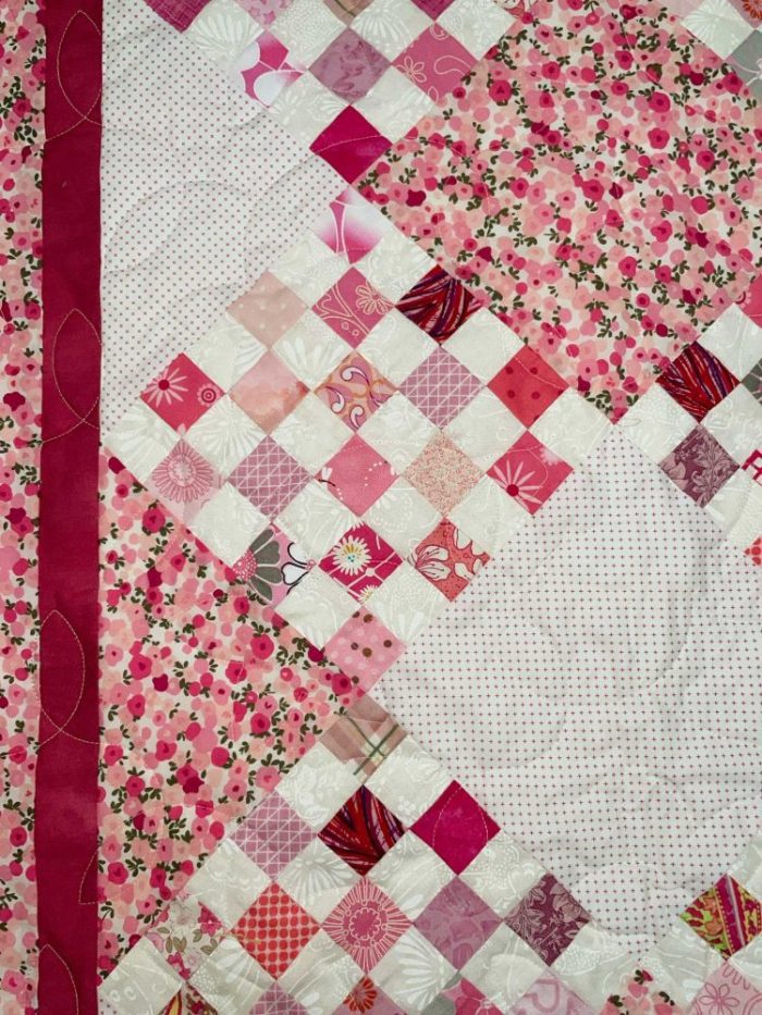 Pink Checkerboard Quilt - Image 7