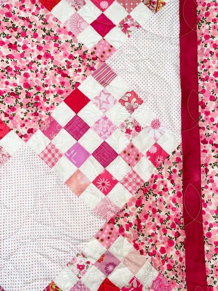 Pink Checkerboard Quilt - Image 5