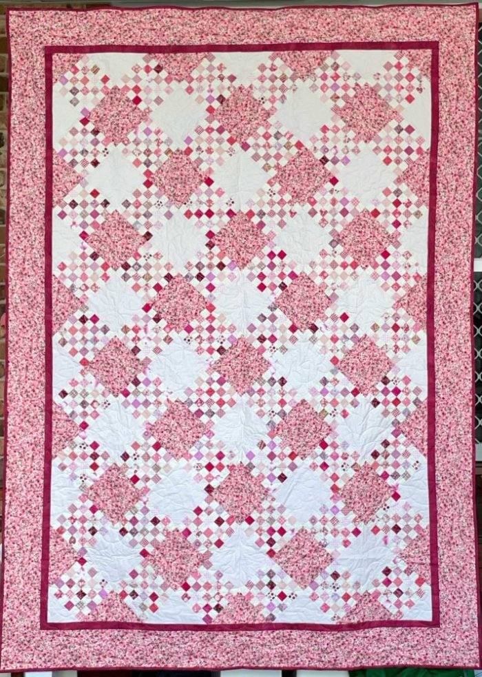 Pink Checkerboard Quilt